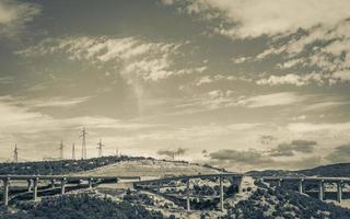 Elevated highway and bridge in Bakar Croatia. photo