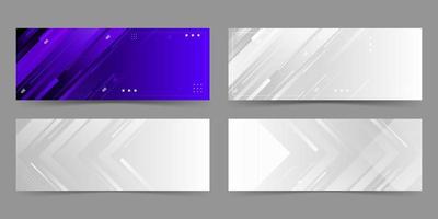 banner background. full color, gradation, collection set vector