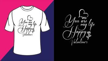 Valentines day t shirt design vector