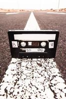 Casette tape on the road photo