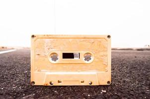 Casette tape on the road photo