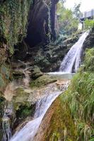 Scenic waterfall view photo