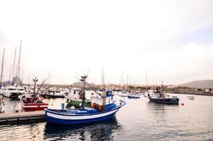 Fishing boats in the harbour photo