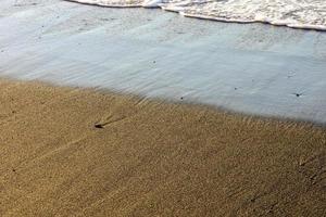 Sand beach close-up photo