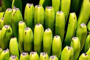 Green banana close-up photo