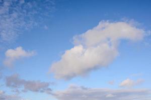 Cloudy blue sky photo