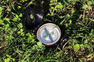 Compass in the grass photo