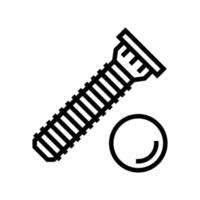 press-fit stud line icon vector illustration