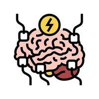 functional neurosurgery color icon vector illustration