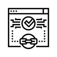 relevant link line icon vector illustration