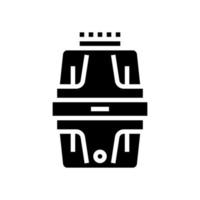 garbage disposal glyph icon vector illustration