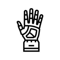 hand robot line icon vector illustration