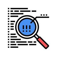 code research color icon vector illustration