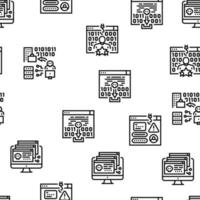 Cyber Crime Internet Business Vector Seamless Pattern