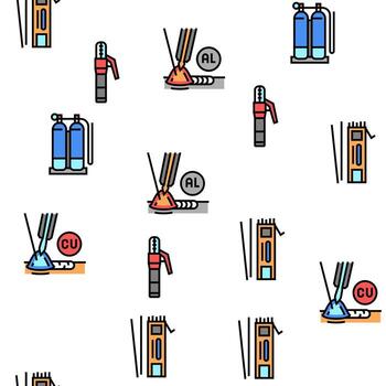 Welding Machine Tool Vector Seamless Pattern
