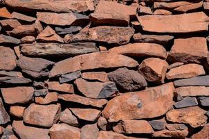 Stone wall close up photo