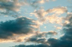 Colourful sky at sunset photo