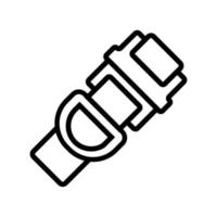 safety belt equipment icon vector outline illustration