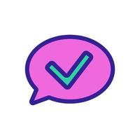 read message icon vector. Isolated contour symbol illustration vector
