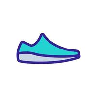 slip-on shoe icon vector outline illustration