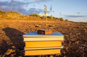 Books on the ground photo