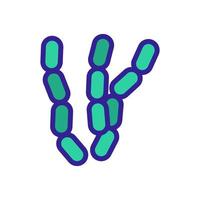 infectious bacteria in lungs icon vector outline illustration