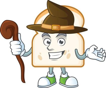 rebanada de pan blanco vector