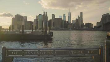 Lower Manhattan at Sunset video