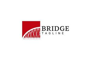 puente simple moderno logo vector