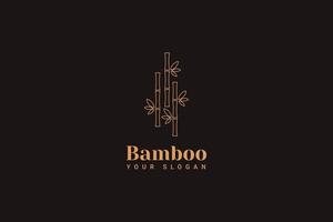 plantilla de diseño de logotipo de bambú vector