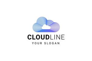 Cloud Logo Design Technology Icon Logotype vector