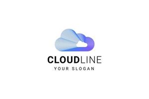 Cloud Logo Design Technology Icon Logotype vector