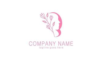 Beauty woman fashion logo vector