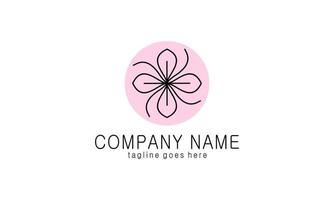 Beauty woman fashion logo vector