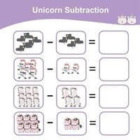 Counting Game Worksheet. Count and write answer activity. Educational printable math worksheet. Mathematic sheet for children. Vector illustration.