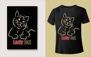 Cute Tee shirt design with Black background vector