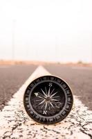 Compass on the road photo