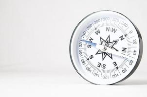 Compass on white background photo