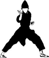 icono del logotipo del vector pencak silat