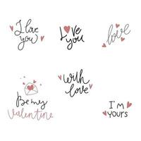 Valentines day Quotes vector