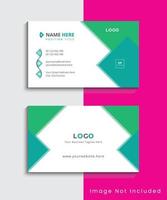 Simple Modern And Creative Business Card Template Design vector