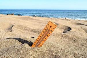 Thermometer at the beach photo