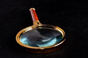 Magnifying glass close up photo