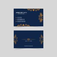 New Minimal Individual Business Card Layout vector