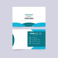 New Minimal Individual Business Card Layout vector