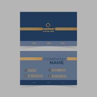 New Minimal Individual Business Card Layout vector