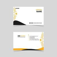 New Minimal Individual Business Card Layout vector