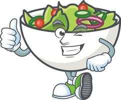Salad In The a Bowl Vector