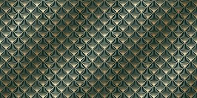 Luxury art deco seamless pattern background vector. Abstract elegant art nouveau with delicate golden geometric line vintage decorative minimalist texture style. Design for wallpaper, banner, card. vector