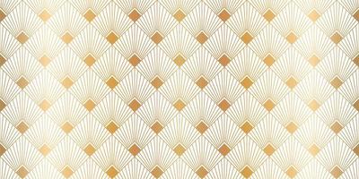 Luxury art deco seamless pattern background vector. Abstract elegant art nouveau with delicate golden geometric line vintage decorative minimalist texture style. Design for wallpaper, banner, card. vector